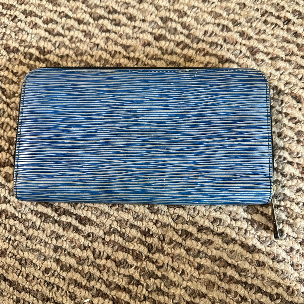 Louis Vuitton Denim Epi Leather Zippy Wallet - Picture 2 of 9